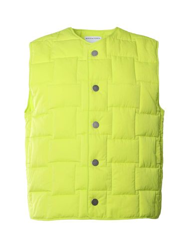 Technical Nylon Vest With All-over Woven Pattern - Bottega Veneta - Modalova