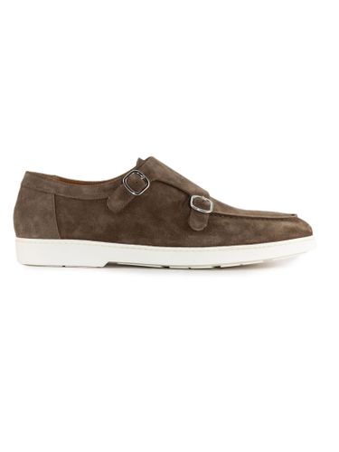 Suede Double Buckle Loafer - Doucal's - Modalova