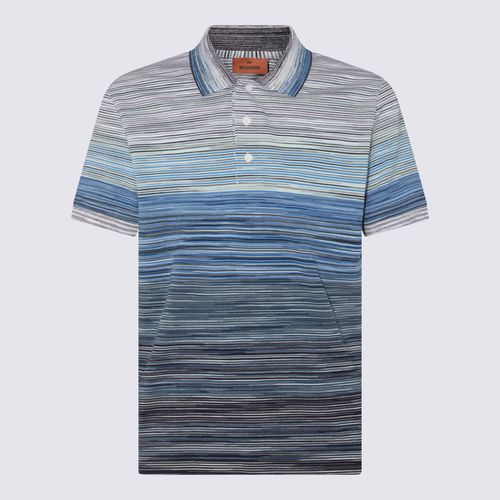 Missoni Blue Cotton Polo Shirt - Missoni - Modalova