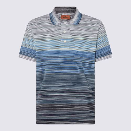 Missoni Blue Cotton Polo Shirt - Missoni - Modalova