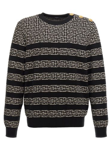 Balmain monogram Sweater - Balmain - Modalova