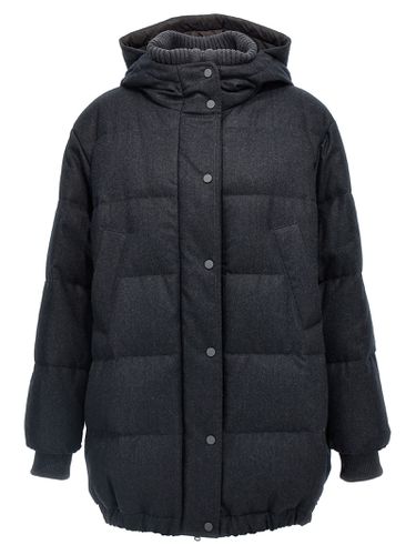 Padded Wool Down Jacket - Brunello Cucinelli - Modalova