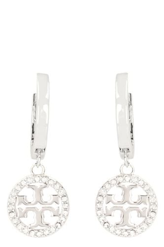 Miller Logo Hoop Earrings - Tory Burch - Modalova