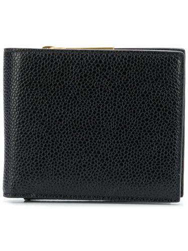 Billfold With Fold Out Coin Purse In Pebble Grain Leather - Thom Browne - Modalova