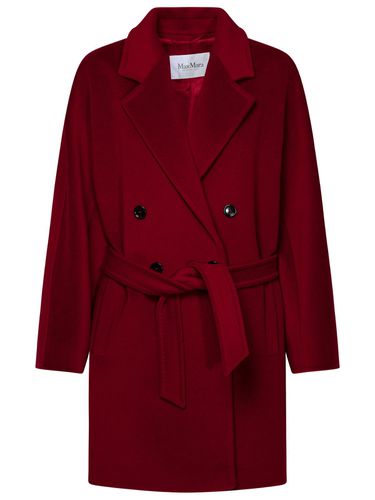 Max Mara Burgundy Wool Blend Coat - Max Mara - Modalova