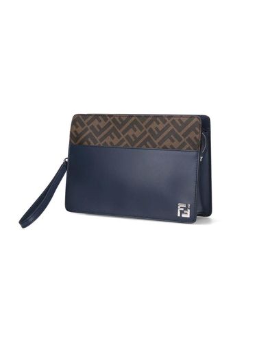 Standing Clutch Squared Ff Bag - Fendi - Modalova