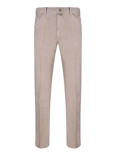 Scott Gabardine Trousers In Taupe - Jacob Cohen - Modalova