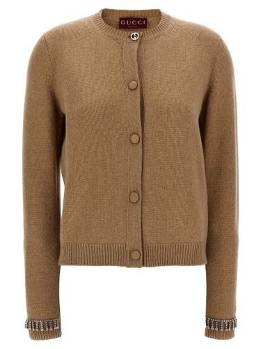 Gucci Jewel Cuffs Cardigan - Gucci - Modalova