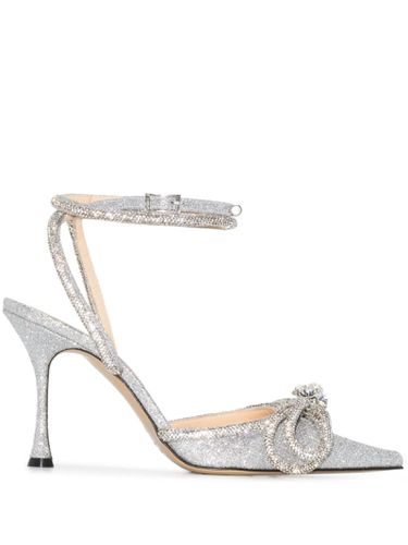 Double Bow 100 Mm Slingback In Glitter - Mach & Mach - Modalova