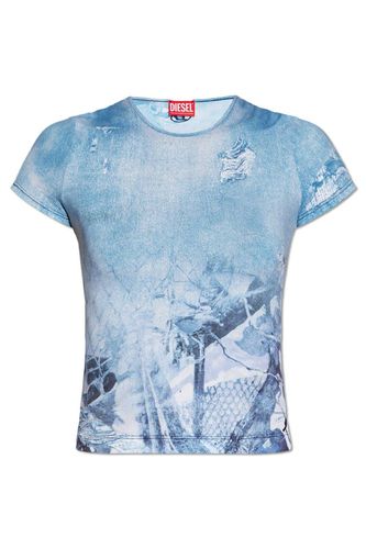 T-uncski Abstract Printed Cropped Top - Diesel - Modalova