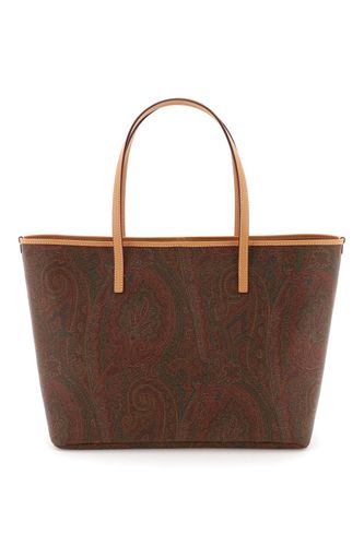 Etro Printed Canvas Shopping Bag - Etro - Modalova