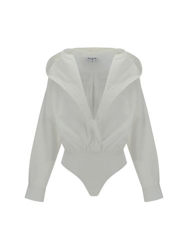 Alaia Hooded Shirt Bodysuit - Alaia - Modalova