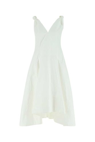 Bottega Veneta White Cotton Dress - Bottega Veneta - Modalova