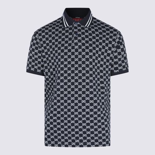 Gucci Blue Cotton Polo Shirt - Gucci - Modalova