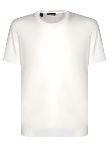 Tom Ford Ribber White T-shirt - Tom Ford - Modalova