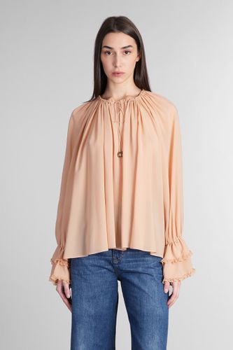 Chloé Blouse In Rose-pink Silk - Chloé - Modalova