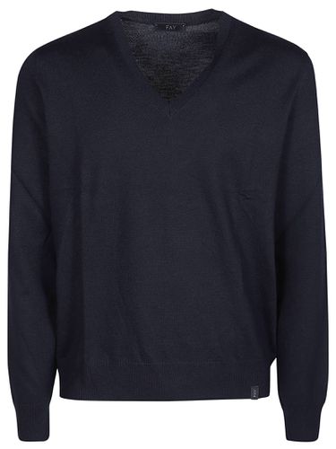 Fay V-neck Sweater - Fay - Modalova