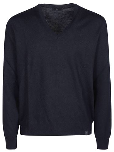 Fay V-neck Sweater - Fay - Modalova