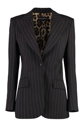 Wool Pinstripe Blazer - Dolce & Gabbana - Modalova