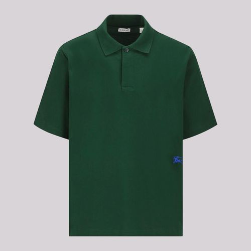 Burberry Green Cotton Polo Shirt - Burberry - Modalova