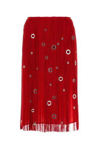 Prada Red Organza Skirt - Prada - Modalova
