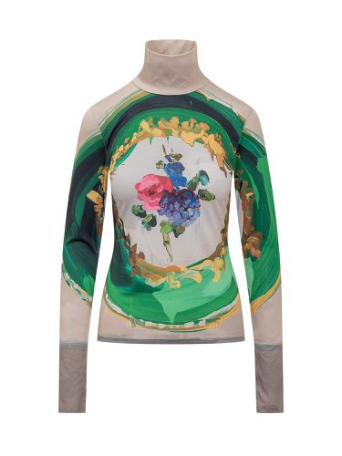 MSGM Top With Jan De Vlieghe Print - MSGM - Modalova