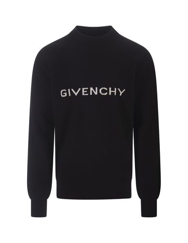 Wool Pullover With Logo - Givenchy - Modalova