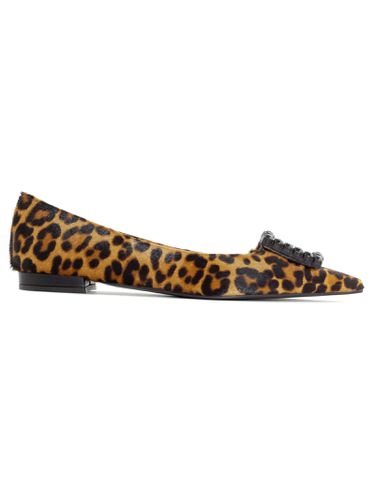 Amaia Leopard Ponyhair Ballet Shoes - Roberto Festa - Modalova