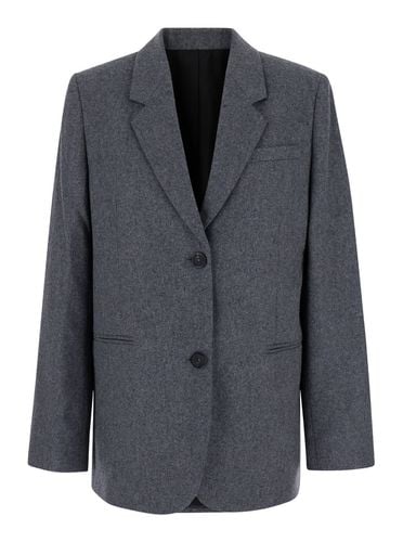 Single-breasted Jacket With Notched Revers In Wool Blend Woman - Totême - Modalova