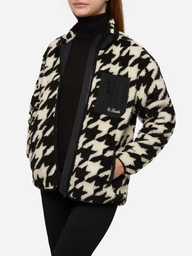 Teddy-fleece Jacket Keystone With Pied De Poule Print - MC2 Saint Barth - Modalova