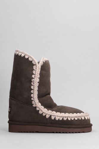 Eskimo 24 Low Heels Ankle Boots In Suede - Mou - Modalova