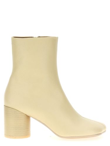 Stitch-out Leather Ankle Boots - MM6 Maison Margiela - Modalova