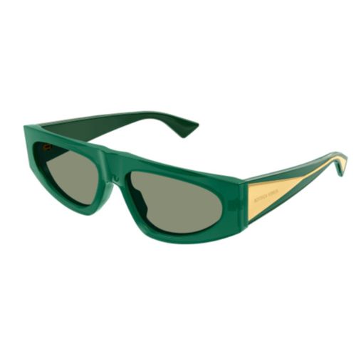 Bv1277s003 Green Crystal Green - Bottega Veneta Eyewear - Modalova