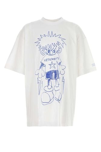 Jersey Drawstring Oversize T-shirt - VETEMENTS - Modalova