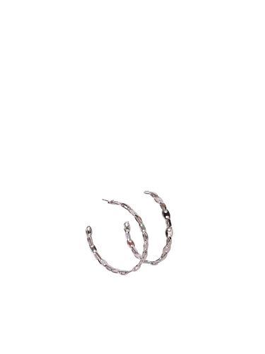 Eight Nano Hoop Earrings In Silver - Paco Rabanne - Modalova