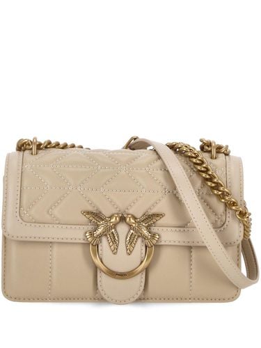 Logo Plaque Quilted Crossbody Bag - Pinko - Modalova