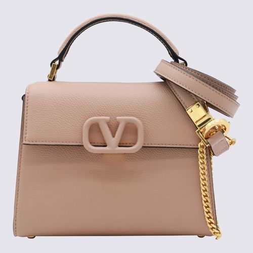 Pink Leather Top Handle Bag - Valentino Garavani - Modalova