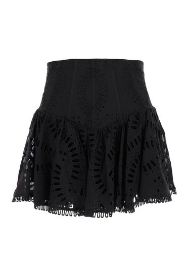 High Waisted favik Miniskirt With Embroidery In Cotton Blend Woman - Charo Ruiz - Modalova