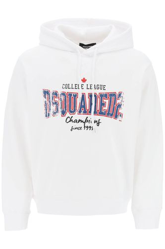 Dsquared2 Cool Fit Printed Hoodie - Dsquared2 - Modalova