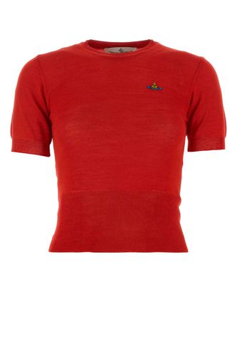 Red Wool Blend T-shirt - Vivienne Westwood - Modalova