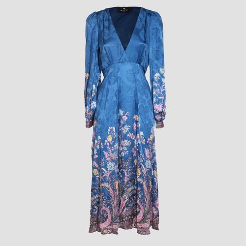 Etro Blue Viscose Dress - Etro - Modalova