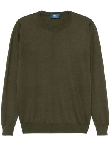 Olive Cashmere-silk Blend Sweater - Fedeli - Modalova