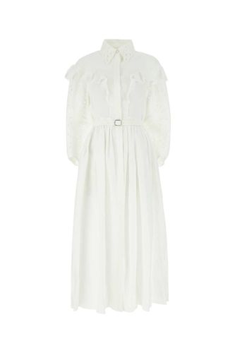 Chloé White Linen Dress - Chloé - Modalova