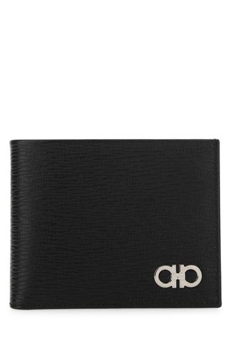 Ferragamo Black Leather Wallet - Ferragamo - Modalova