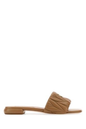 Nappa Leather Slippers - Miu Miu - Modalova