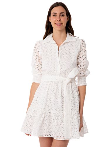 Cotton Short Dress Daisy With Embroideries - MC2 Saint Barth - Modalova