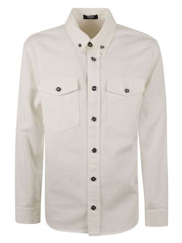 Versace Non Stretch Denim Shirt - Versace - Modalova