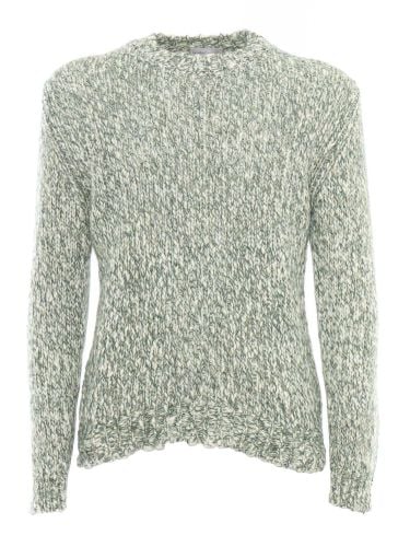 Macro Tweed Knitted Round Neck Sweater - Settefili Cashmere - Modalova