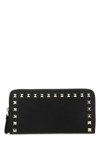 Black Leather Wallet - Valentino Garavani - Modalova