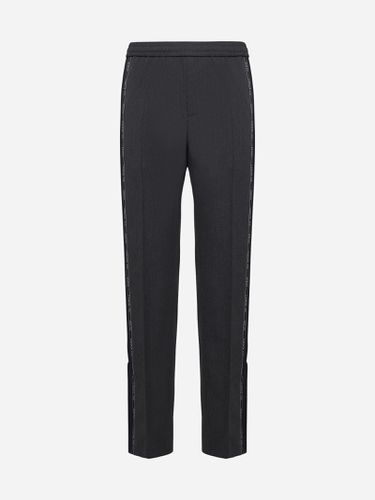 Gucci Logo-tape Wool Trousers - Gucci - Modalova